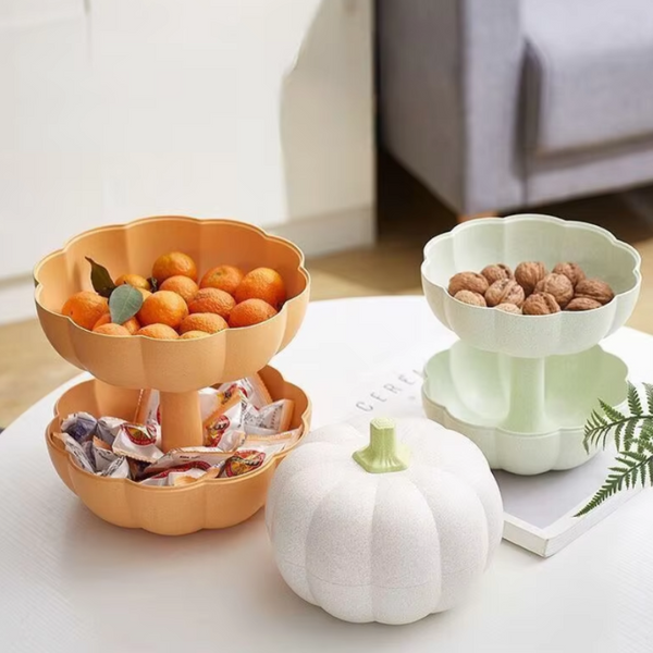 Double-Layer Bowl - Pumpkin Snack