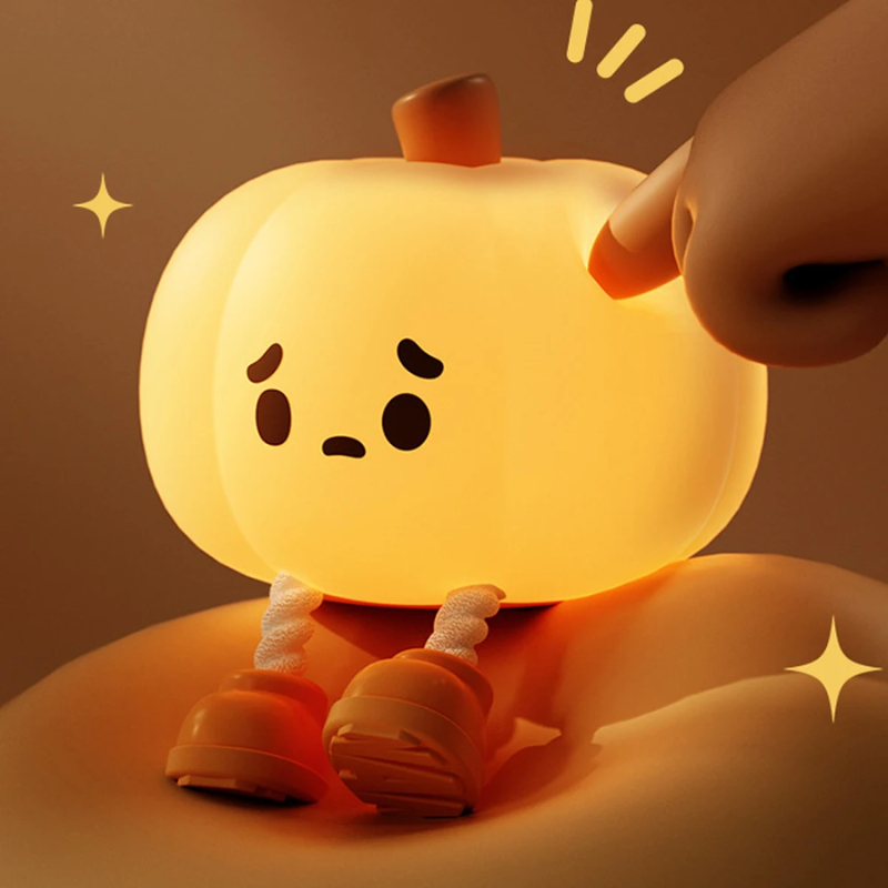 Silicone Lamp - Pumpkin Glow