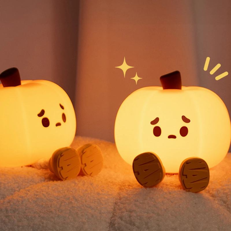 Silicone Lamp - Pumpkin Glow