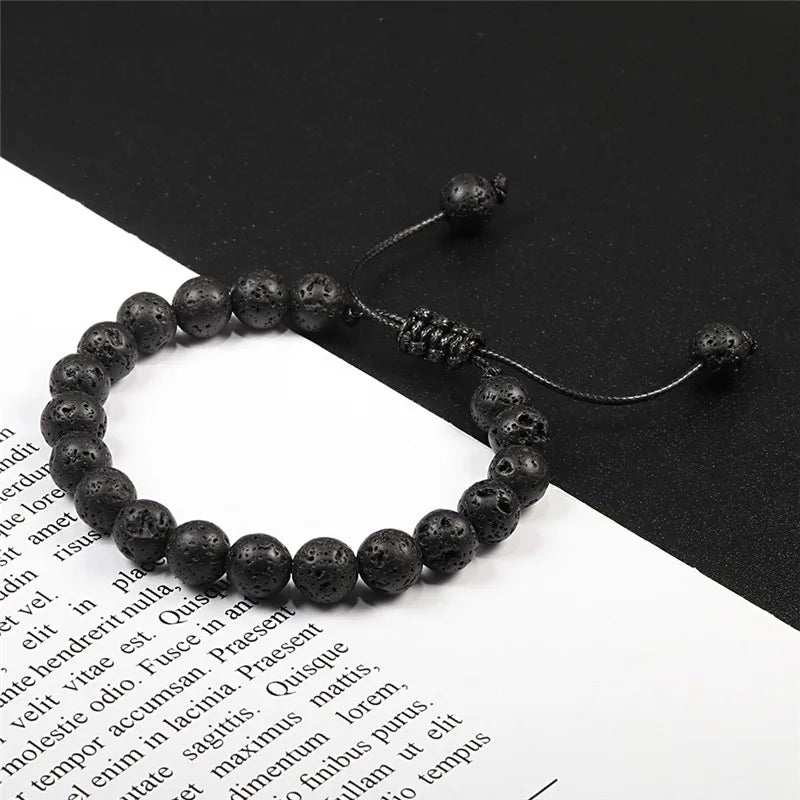 Men's Bracelet - Volcanic Stone