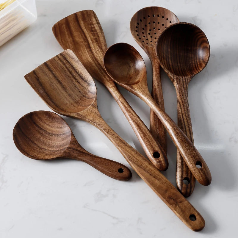 Cooking Utensil - Natural Teakwood