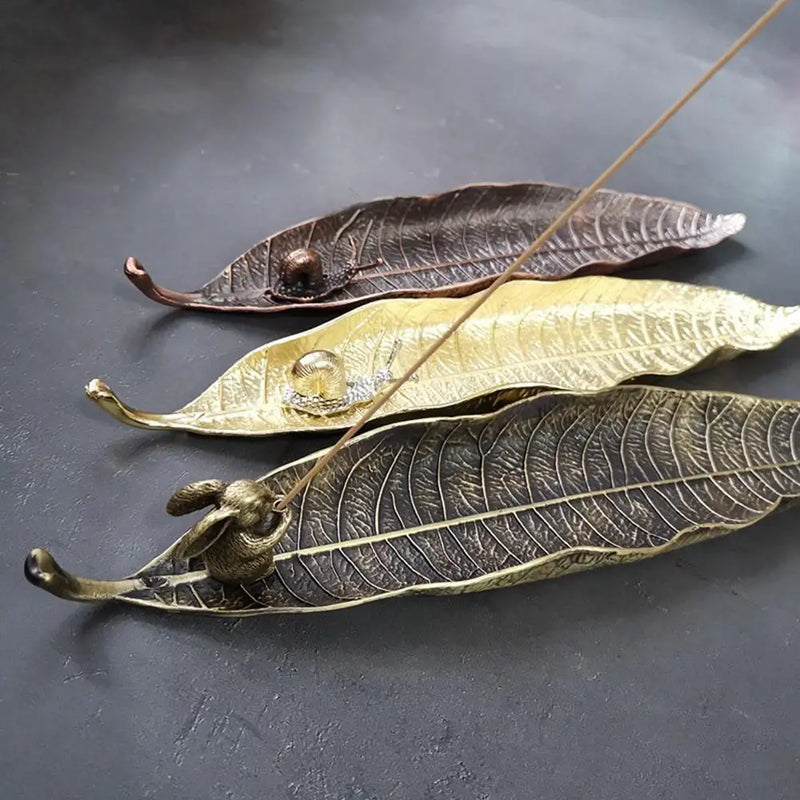 Incense Holder & Ash Catcher - Long Leafs