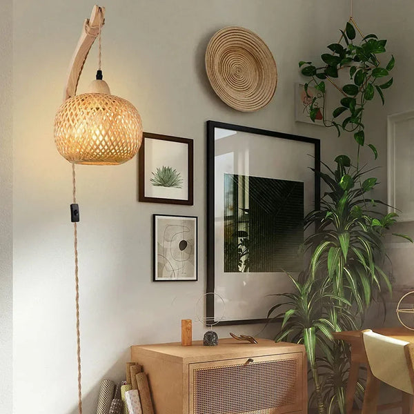 Wall Lamp - Bamboo Lantern