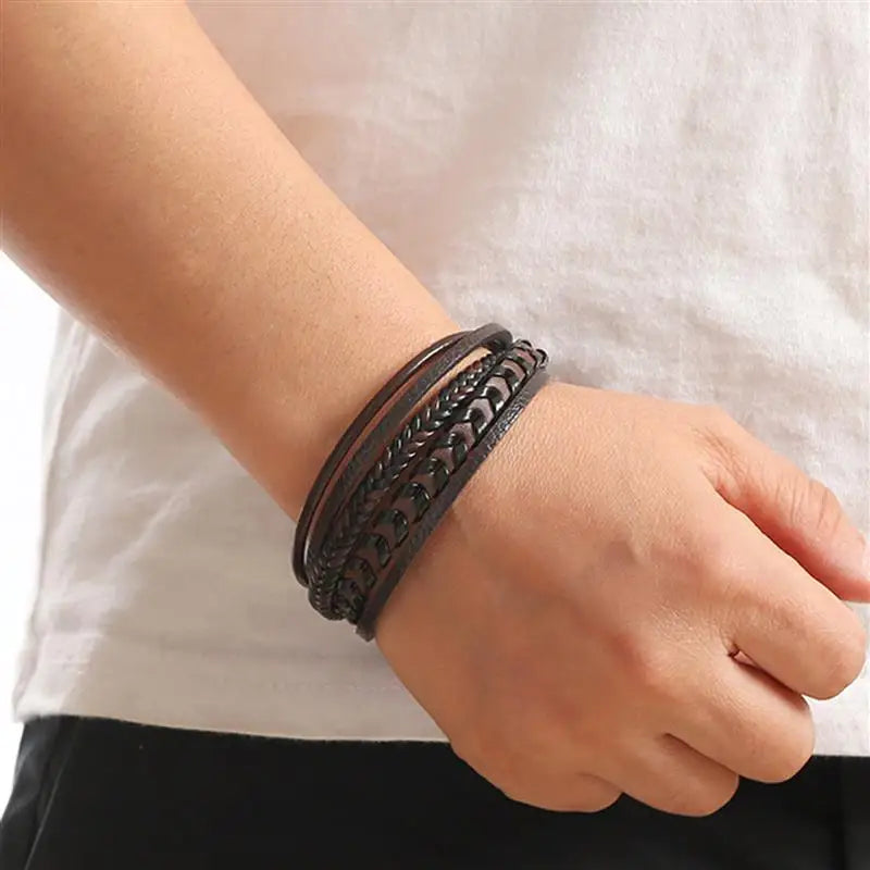 Men's Bracelet Leather - Urbane