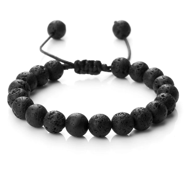 Men's Bracelet - Volcanic Stone