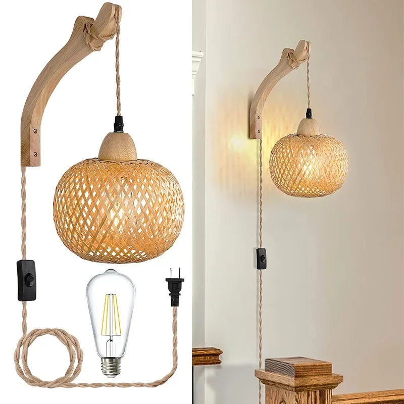 Wall Lamp - Bamboo Lantern