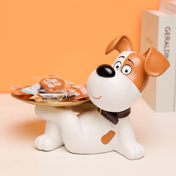 Tray Statue - Butler Dog