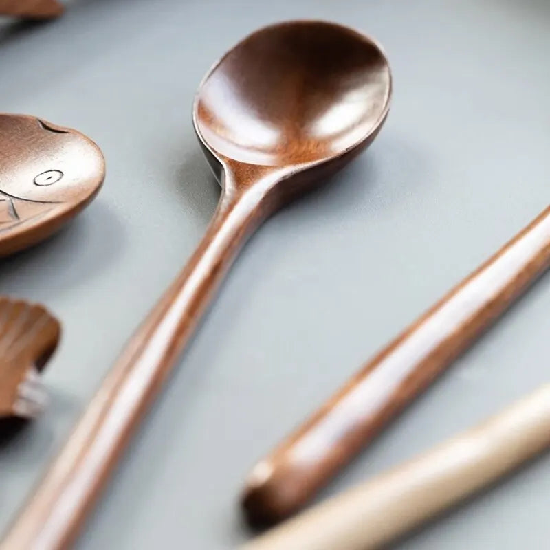 Spoon Set - Nanmu Wooden