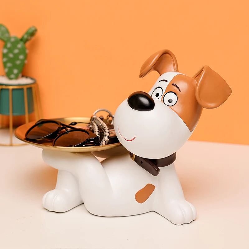 Tray Statue - Butler Dog