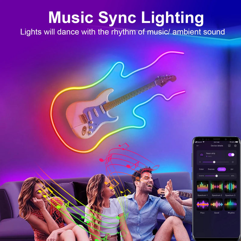 LED Strip Lights - Neon Music Sync